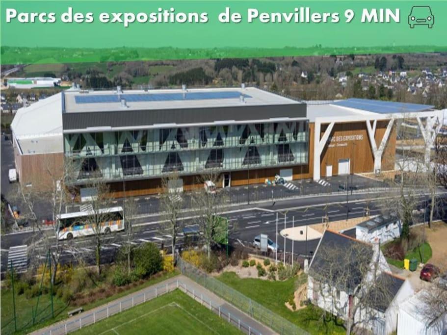 Oo Le Jardin Oo Paisible Studio Equipe Et Bien Place 坎佩尔 外观 照片